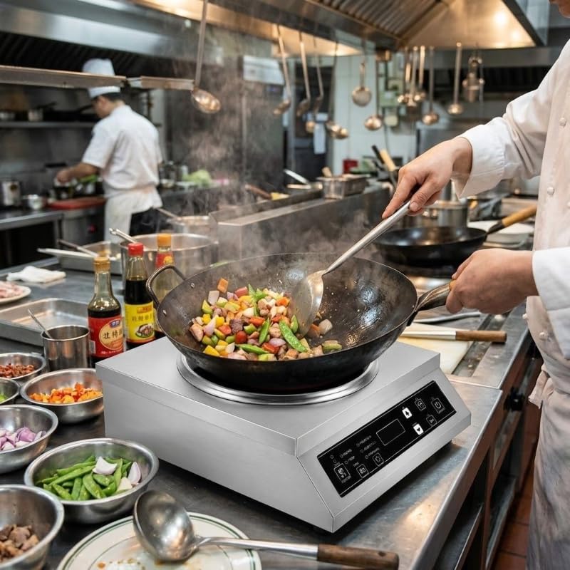Plaque à induction Wok inox 3500 W
