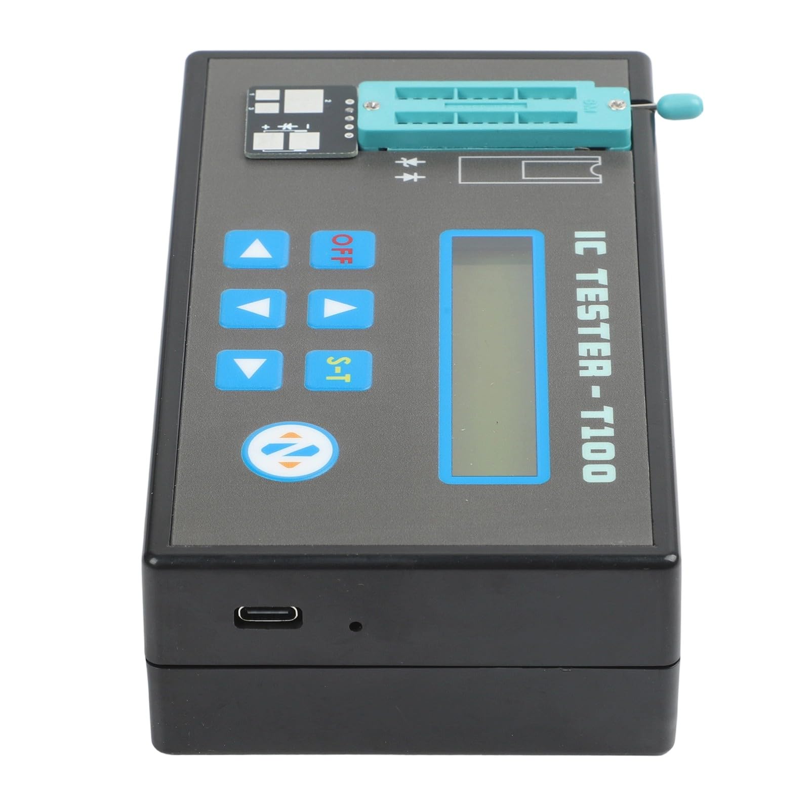 EasyByMall Tester per circuiti integrati a LED con oltre 1300 modelli di chip, transistor e rilevatore di diodi per serie 74HC/74LS/CD40, ricaricabile da 800 mAh