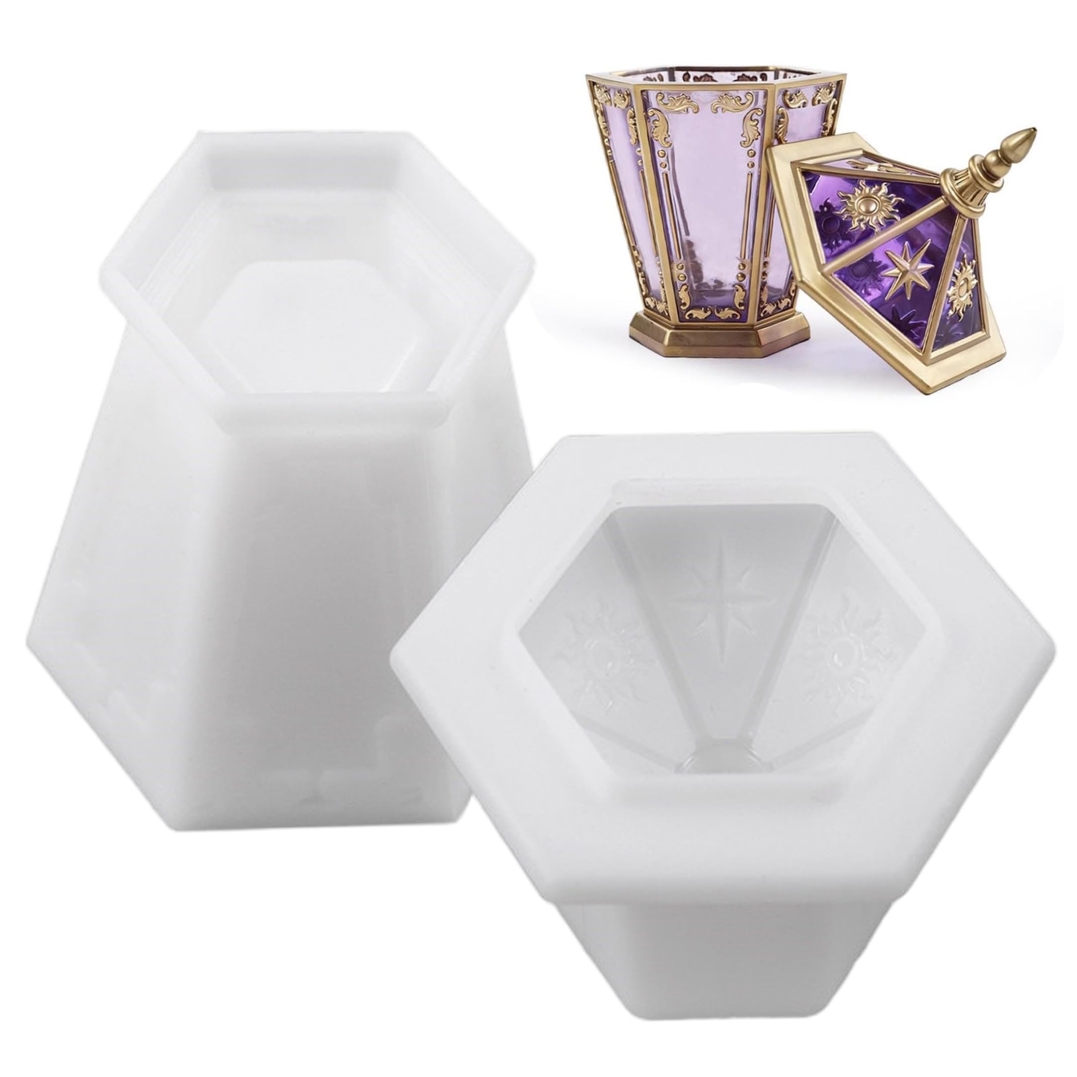 Moule moules hexagonaux en silicone pour résoudre le rangement des bijoux et accessoires