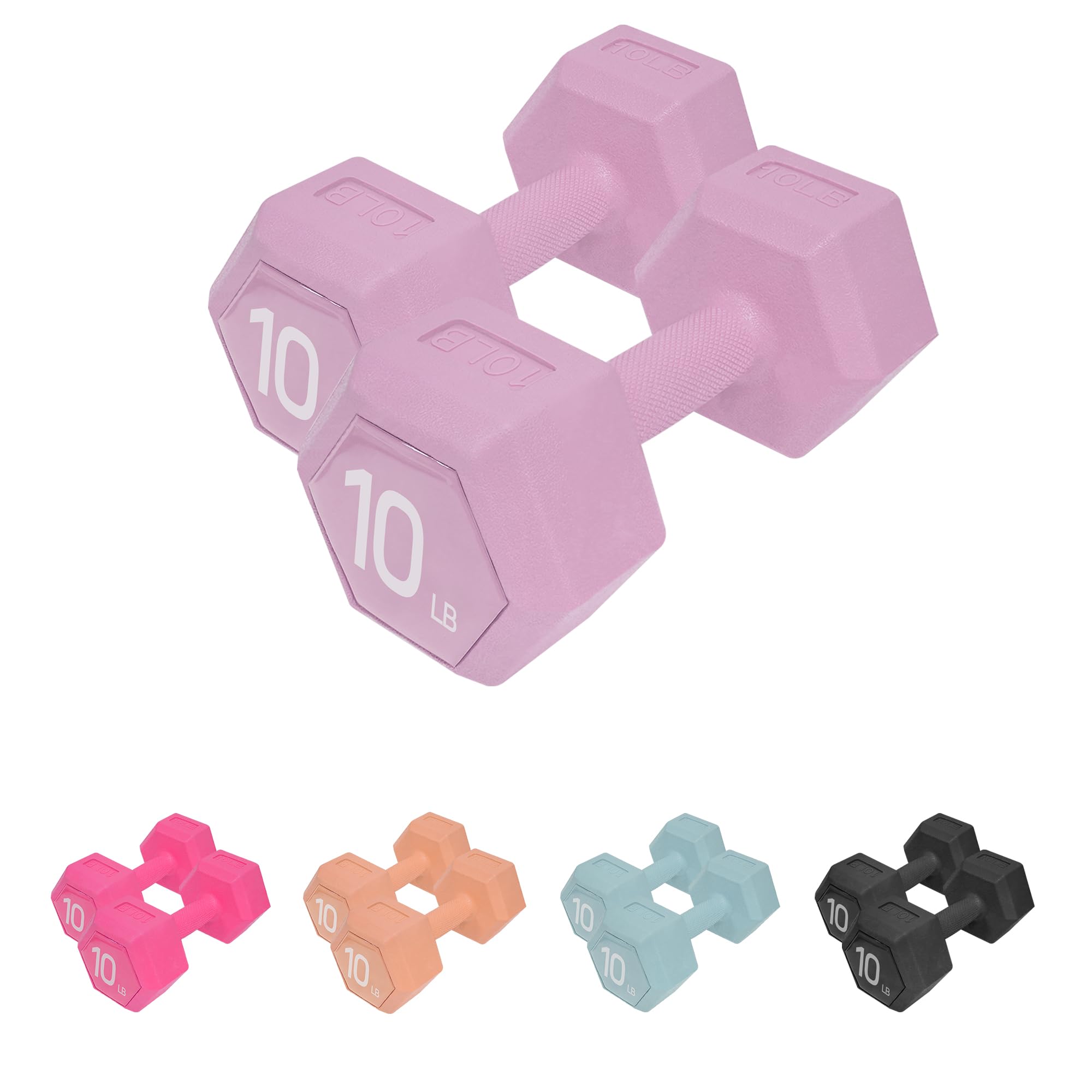 ZTTENLLY Dumbbell Sets - 5/10/15/20/25/36 lb Dumbbells Pair Hand Weights Set of 2 - Easy Grip - Arm Weights for Men and Women, Home Gym Exercise Equipment for Workouts Fitness Strength Training