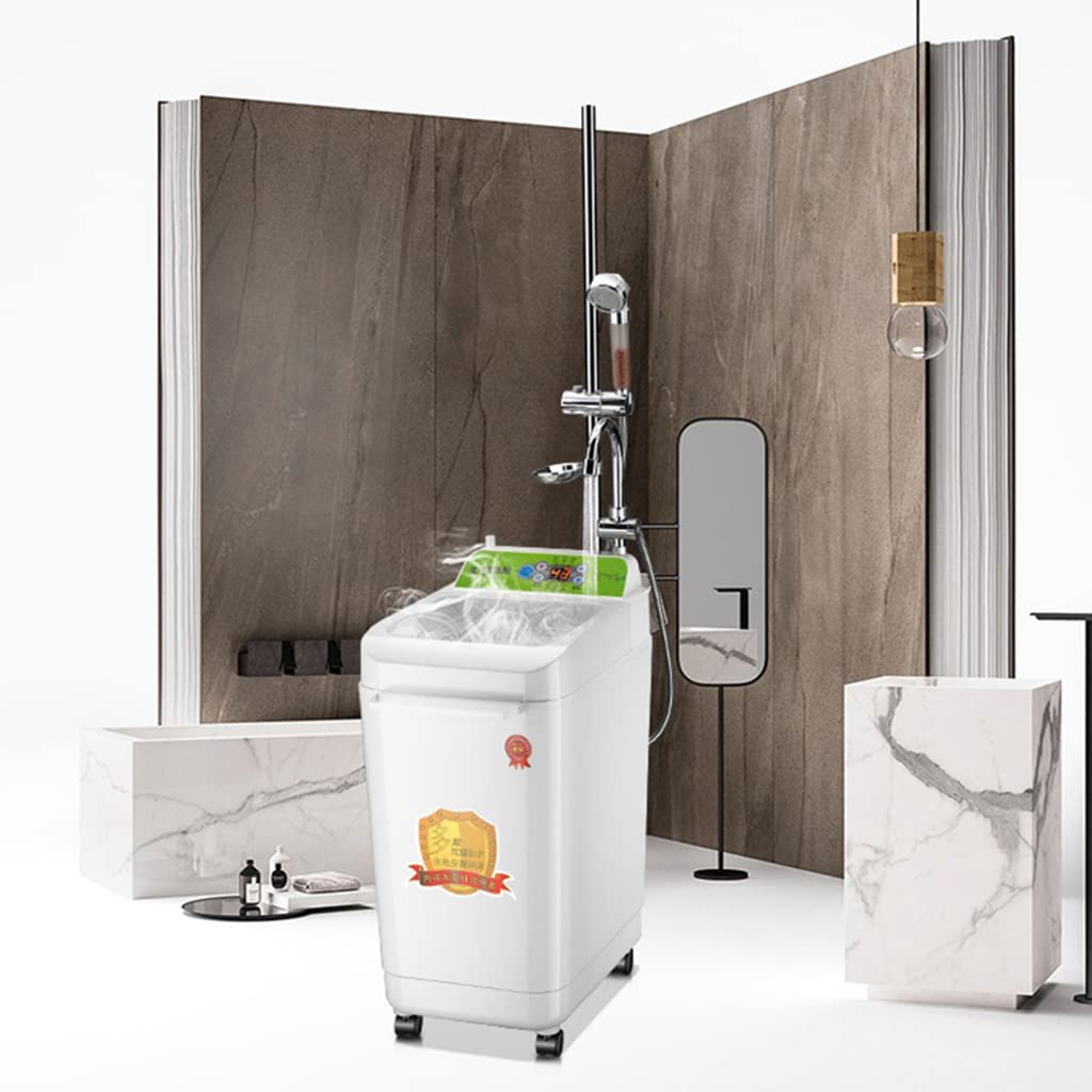 Calentador de Agua instantáneo de Temperatura Constante Calentador de Agua eléctrico portátil sin instalación con Cabezal de Ducha y Grifo para la Limpieza del baño de la Cocina, Tanque de almacenam