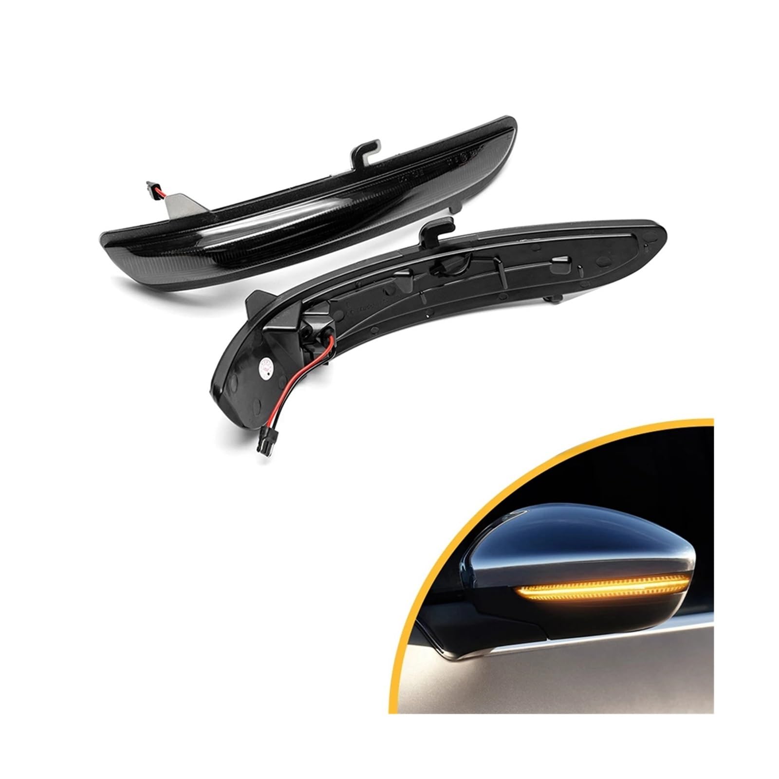 LED Intermitentes Laterales Luces LED Dinámicas Espejos Laterales Intermitentes Luces Giro para Peugeot 208 2008 para Citroen C3 C3 III C4 para Cactus 57B1206E