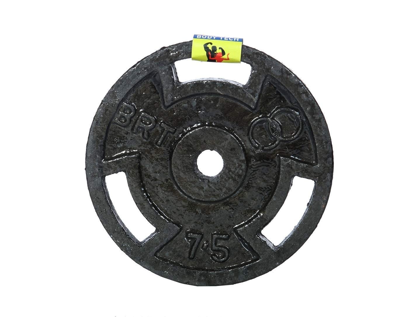 BODY TECH Bright Steering Cut 45 Kg Cast Iron Weight Lifting plates