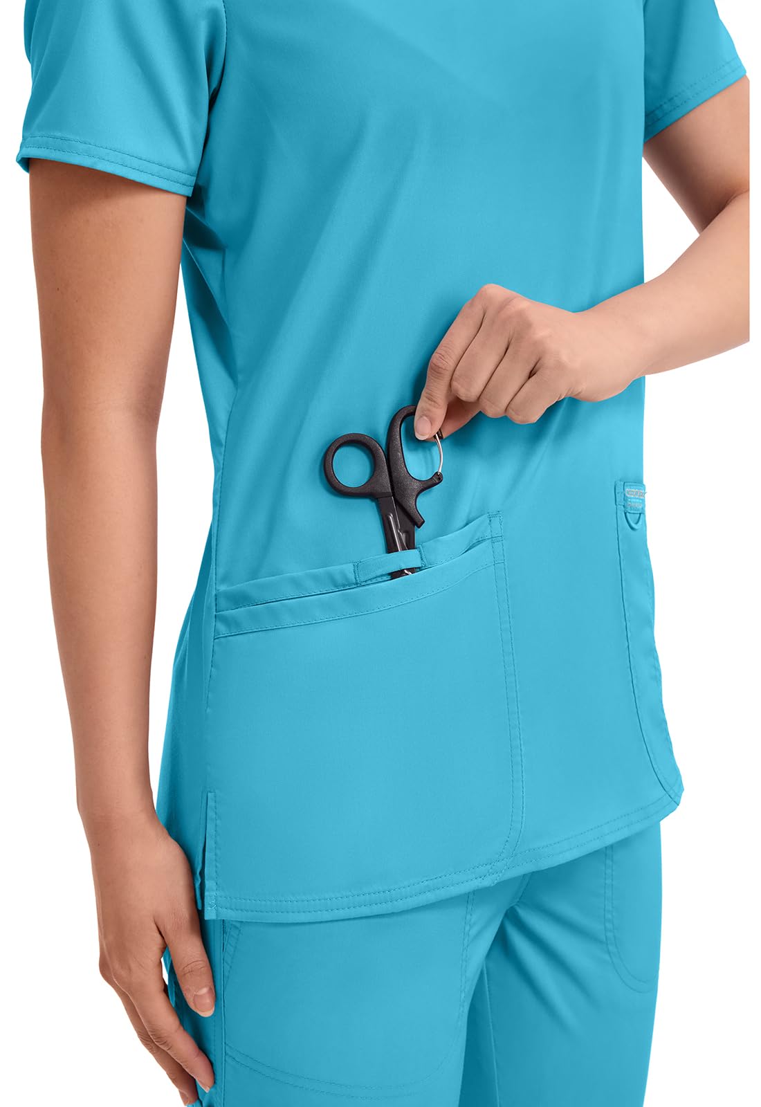 Cherokee Damen V-Neck Top Medizinisches Schlupfhemd