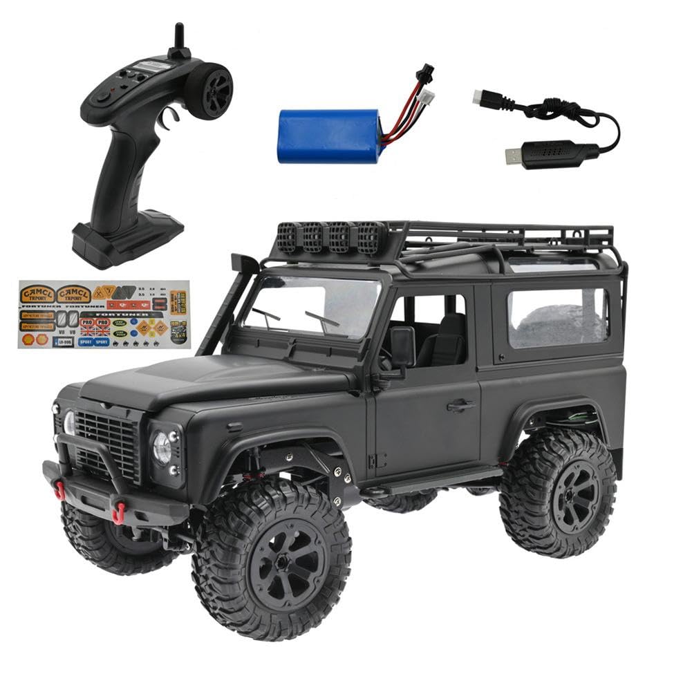 Mytoys FY003-5A 1/16 Full Scale 4WD Climbing Car Guard Upgrade Lighting Remote Control Toys Off Road Jeep With Lights, Heavy Duty Suspension