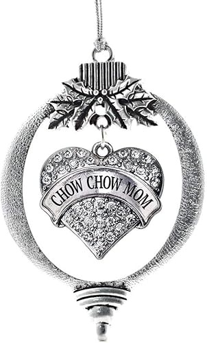 Miniatura 168 de Inspired Silver Adornos festivos de dije de corazón pave de plata con circonitas cúbicas