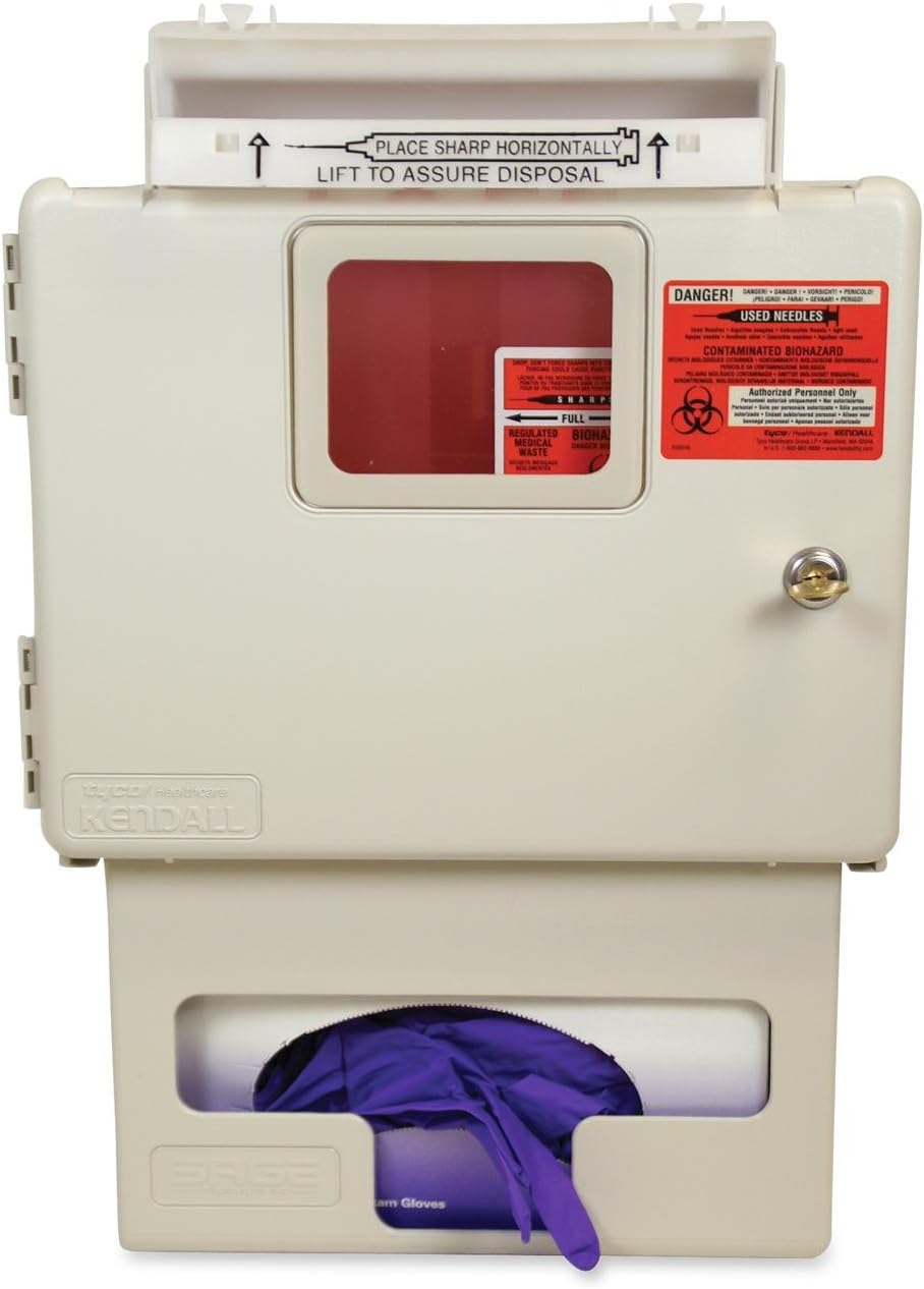 7Magic Unimed-Midwest, Inc. Sharps 5 Quart Wall Mount in-Room Cabinet