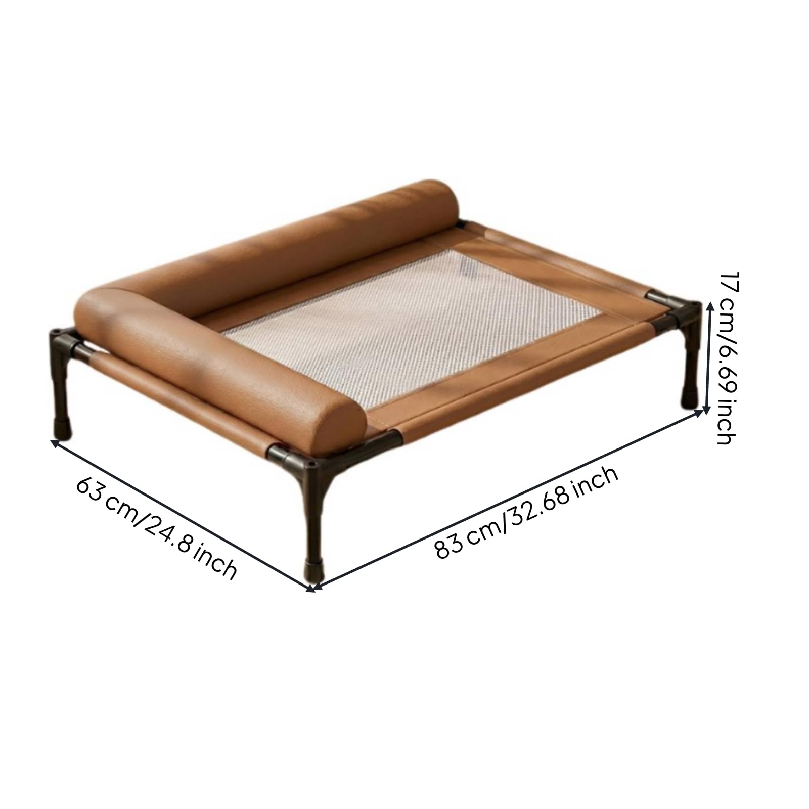 Camita da para Mascotas Cómoda , size to 2 , Marrón, Cuero Mejorado Pro