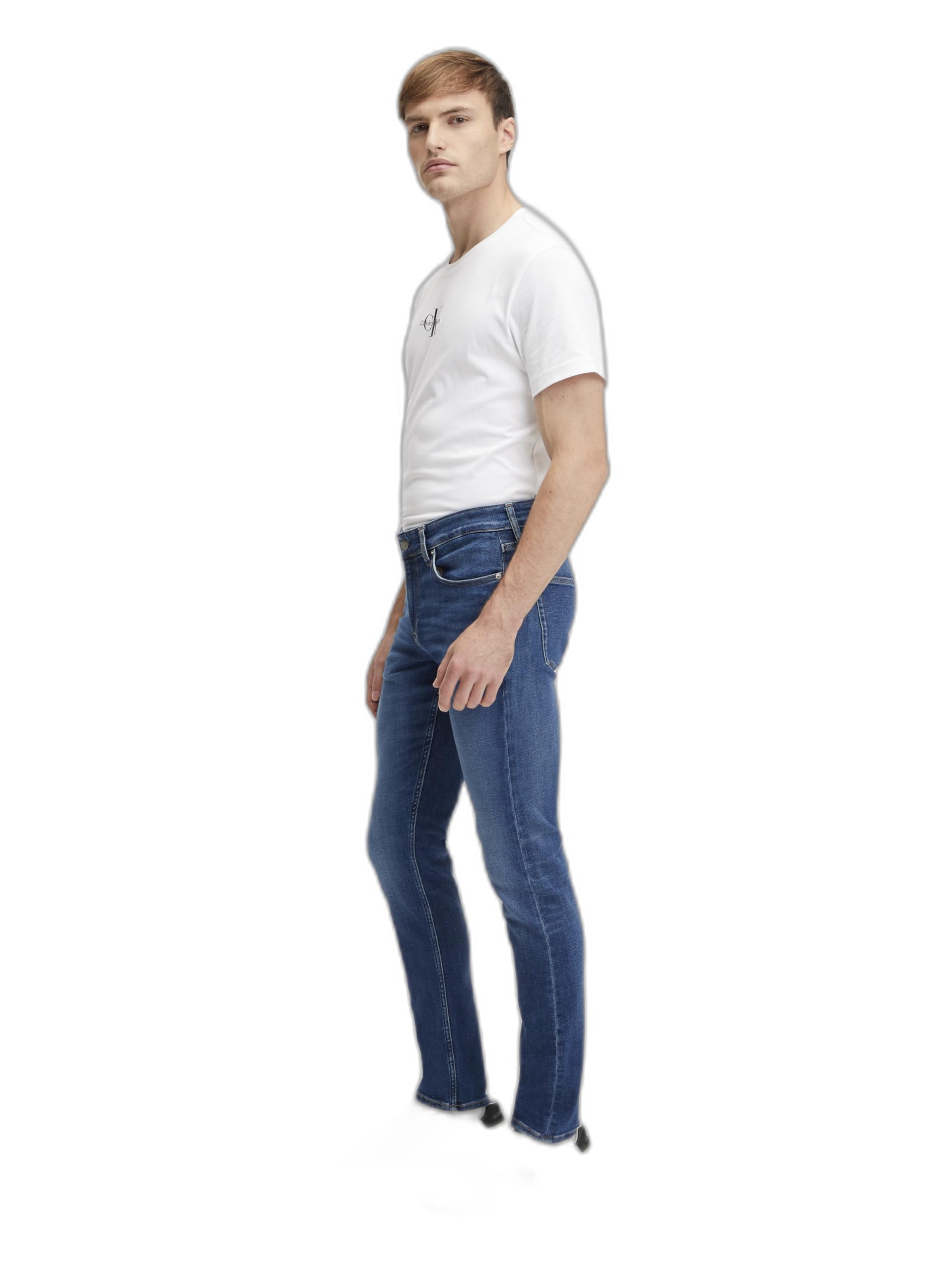 Calvin Klein Men’s Slim Fit Jeans, Blue (Denim Dark), 33W/32L