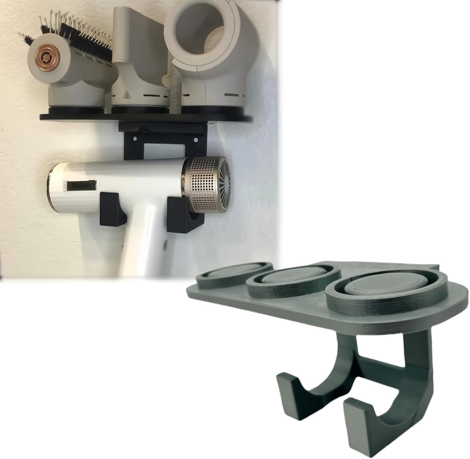 Wall Mount Storage Box for Shark SpeedStyle/Pro Flex, Suitable for Shark HD331/HD332 Hair Dryer Accessory Holder