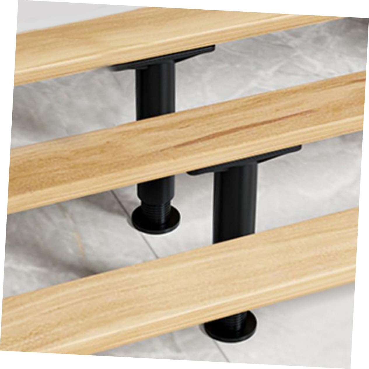 VILLCASE 2Pcs Adjustable Bed Support Legs for Bed Frame Replacement Sturdy Center Support Furniture Feet Extensible Height Easy Installation Multi Functional Use for Bed