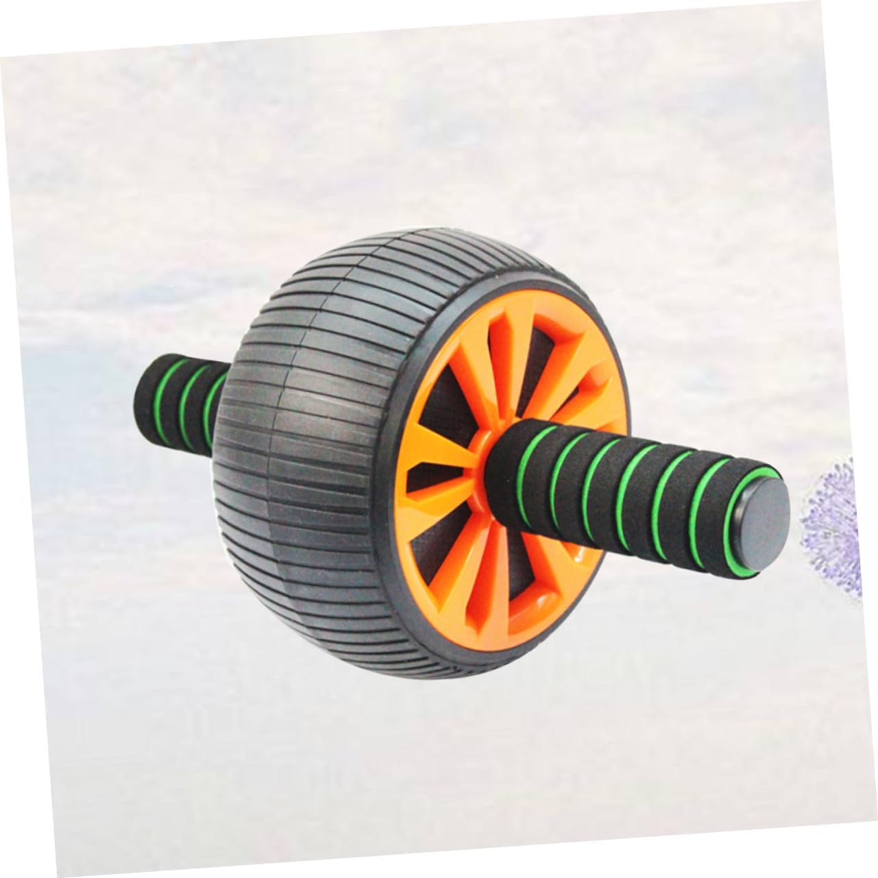 Non-slip Abdominal Exercise Roller for Core Strengthening and Fat Burning Silent Ab Wheel Trainer with Rubber Grip for Home Gym Fitness Workout Ab Cruncher Equipment