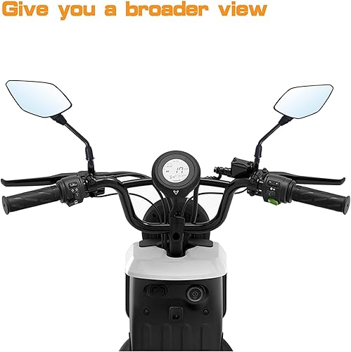 Miniatura 8 de Mamiko Espejos universales de motocicleta de 0.315 pulgadas para manillar de 78 pulgadas, compatible con ATV, motos de nieve, scooter, ciclomotor,