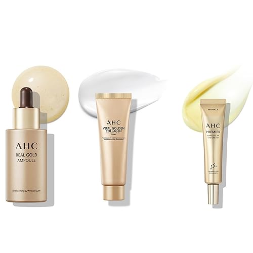 Miniatura 5 de Vital Golden Collagen Skin Care Set  Kit de 5 piezas de cuidado de la piel de viaje para piel radiante  Incluye tóner, loción, ampolla, crema, crema