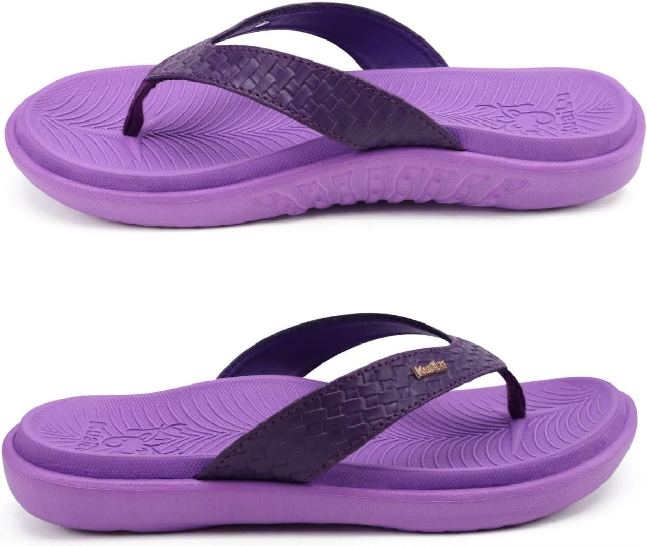 KuaiLu Womens Flip Flops Ladies Yoga Mat Comfortable Walking Thong Sandals With Plantar Fasciitis Arch Support Slip On Indoor Outdoor For Summer - Image 8