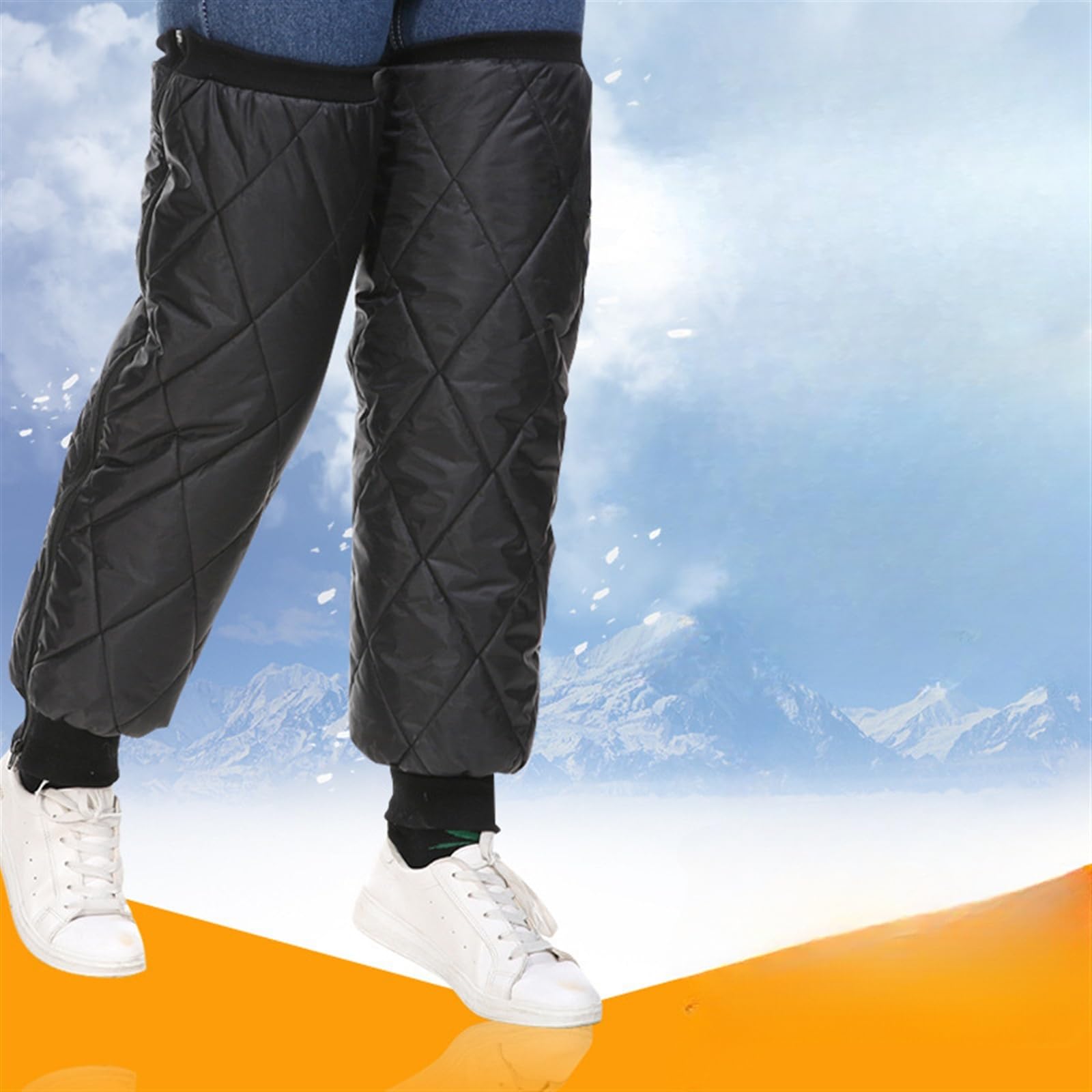 Generico Ginocchiere Moto, Protezioni Ginocchia Moto Ginocchiere Uso apto para moto da 70 cm Coprigambe protettore antivento impermeabile caldo para attività invernali all'aperto Accessori universali