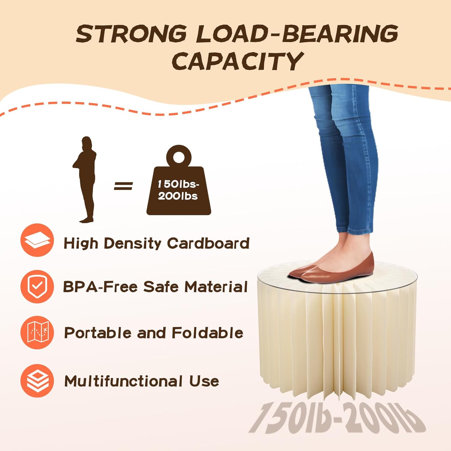 8 Pack Buffet Risers Foldable Food Display Risers Food Risers for Buffet Table Tall Cake Stands Cylinder Stands for Party Pedestal Cake Stand Dessert Table Display Set Cupcake Stands Cupcake Display (Cream, 8Pcs)