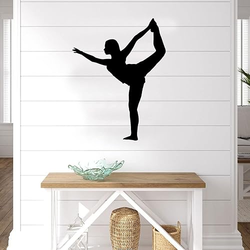 Miniatura 5 de Metal Sign Laser Cut Sign Exercise Woman Iron Art Wall Sculpture Hanging House Decorative Plaque Home Decor for Bedroom Dance Room Gym Yoga Studio