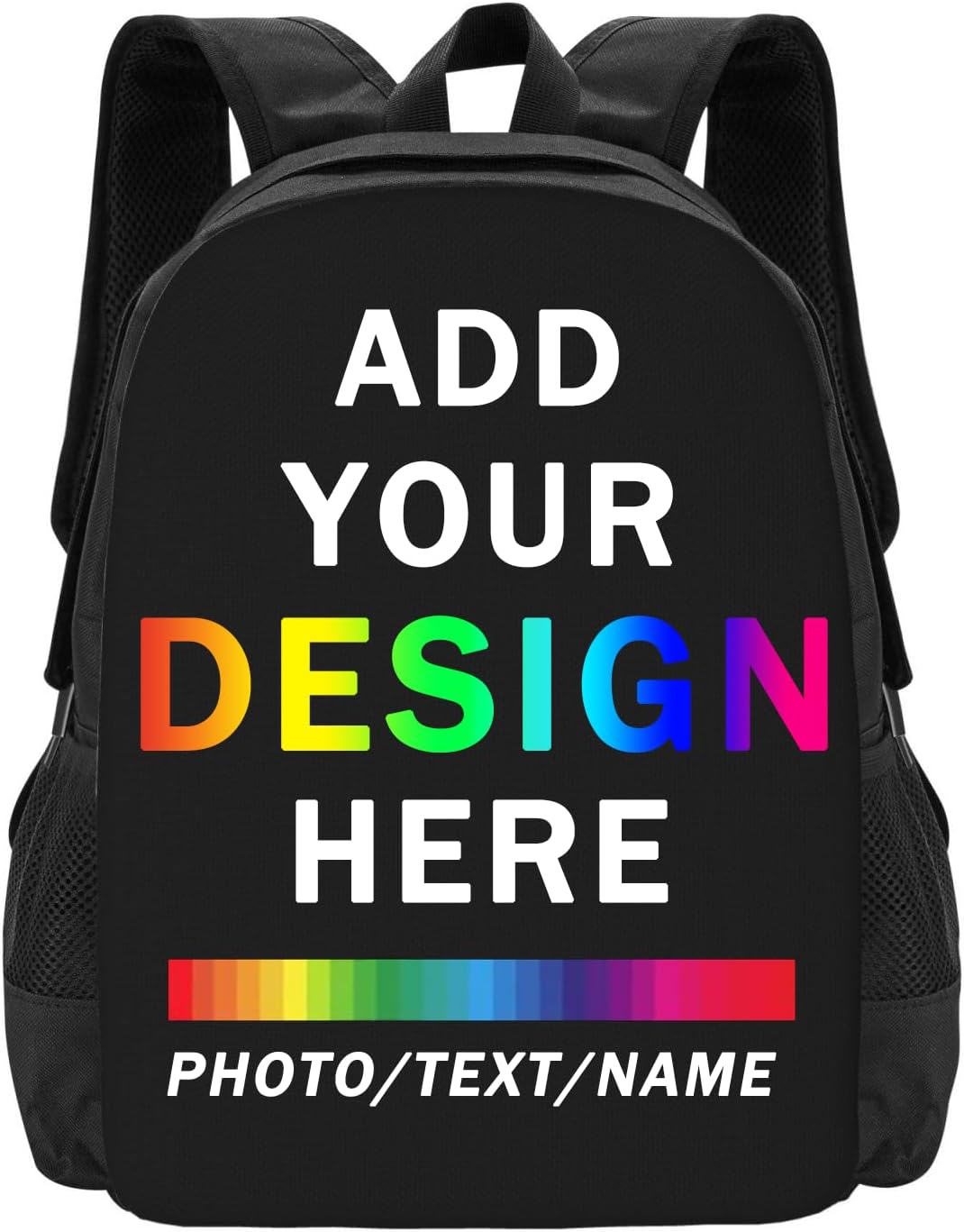 Custom Backpack for Men Women Personalized Laptop Backpack Design Your Photo Name Logo Customize Large-capacity Backpack for Work Camping Travel 17in