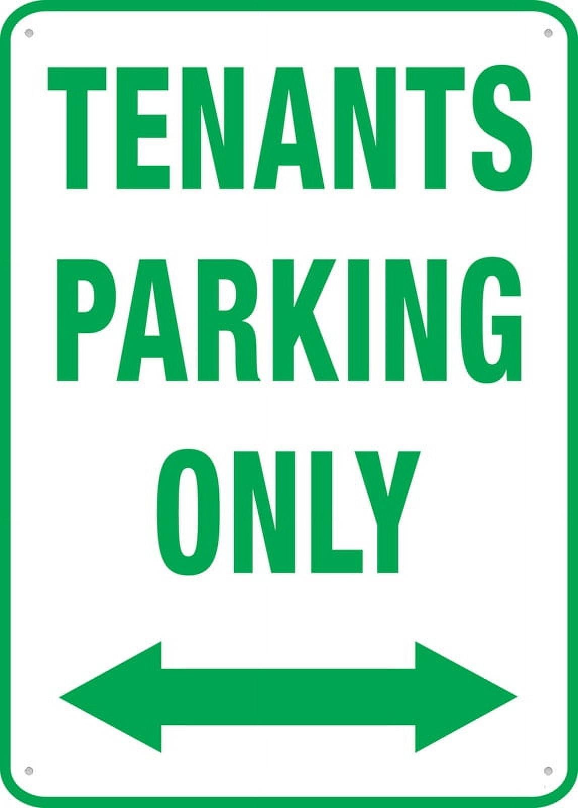 Tenants Parking Only Two Way Arrow Classics Wall Art for Cozy Decor for kitchen Cafe living Room Farmhouse Restaurant Chic Plaque Decorative Gifts Tin Sign 8x12 Inch