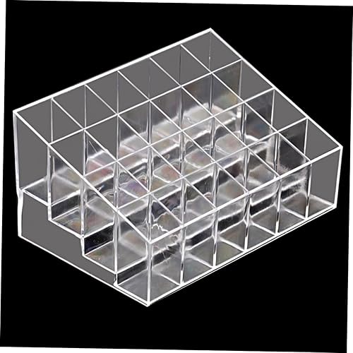 Miniatura 5 de ADOCARN 24-slot Acrylic Lipstick Storage Rack Organizador Stand para almacenamiento de exhibición de maquillaje