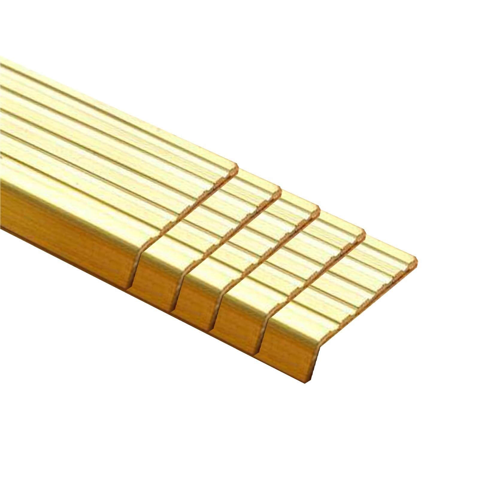 Protection de bord de marche anti-glissade YLLFFLL en laiton pour sécuriser l'escalier