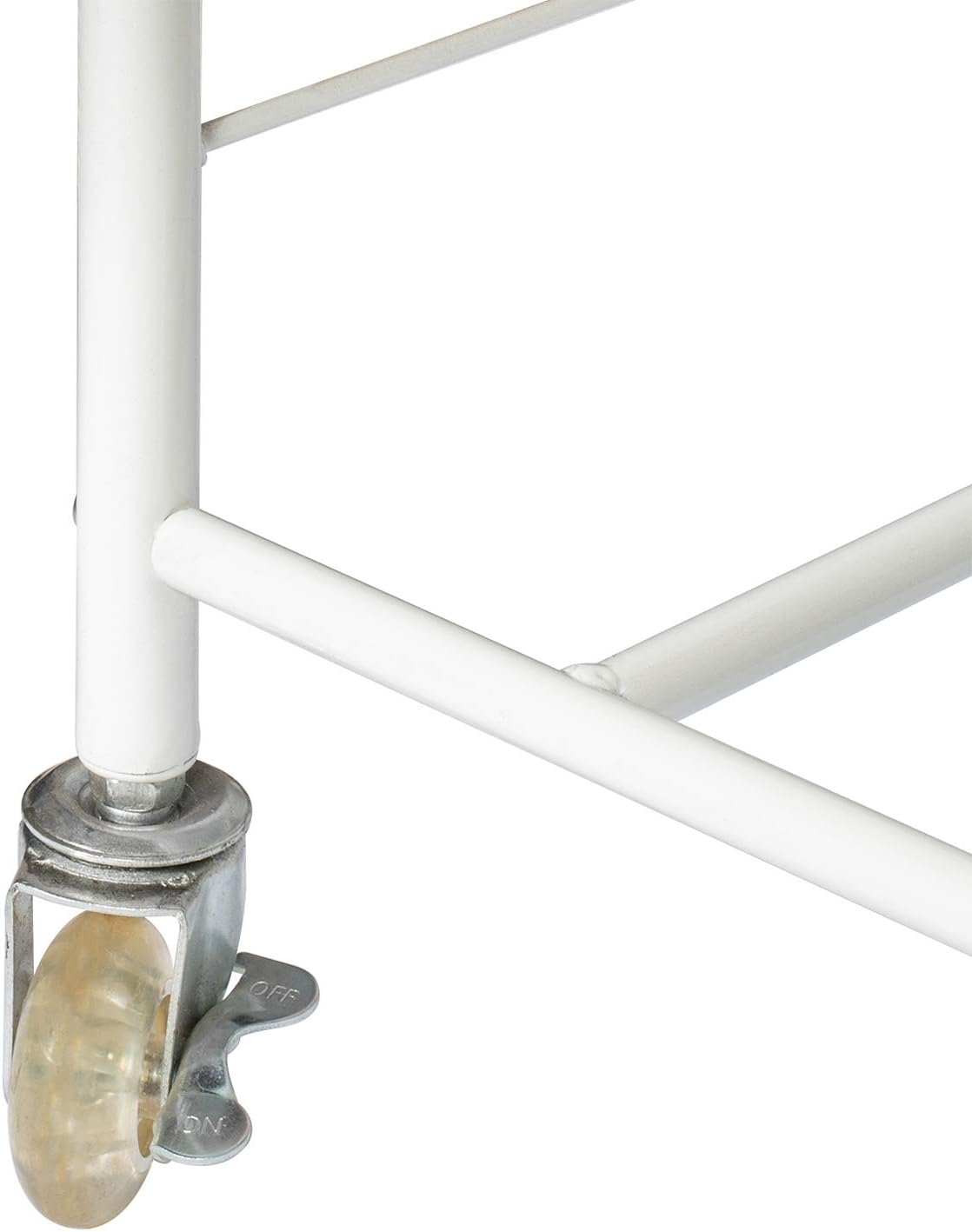 The Fridge Stand Supreme - Drawer Organization - White Frame with Black Drawers