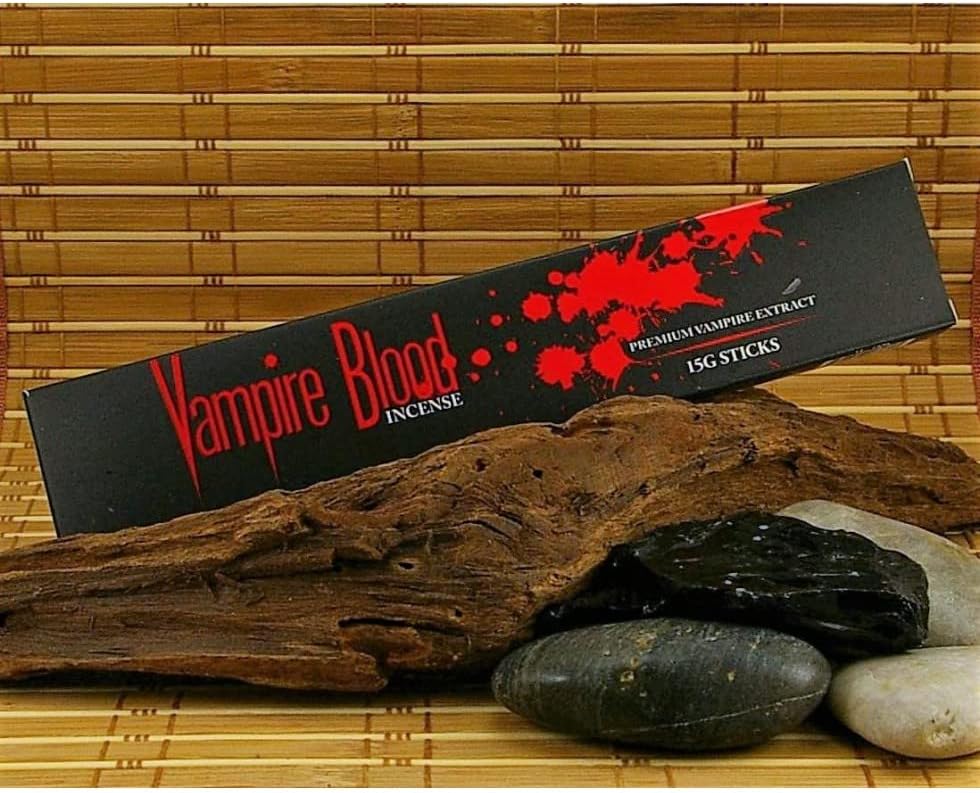 ATCUSA Vampire Blood Incense Sticks Agarbathi - 15g Boxes (12)- For Church,Aroma Therapy,Relaxation,Meditation & Sensual Therapy + 100 Premium Cotton Wicks for Diya - Combo Offer