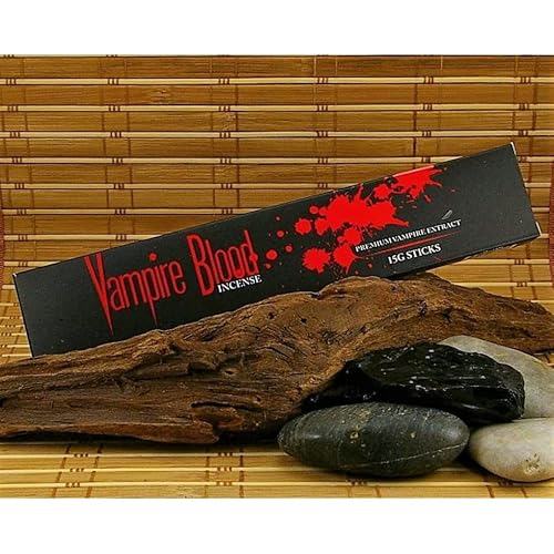 Atcusa Vampire Blood Incense Sticks Agarbathi - 15G Boxes (12)- For Church,Aroma Therapy,Relaxation,Meditation & Sensual Therapy + 100 Premium Cotton Wicks For Diya - Combo Offer #TOP3