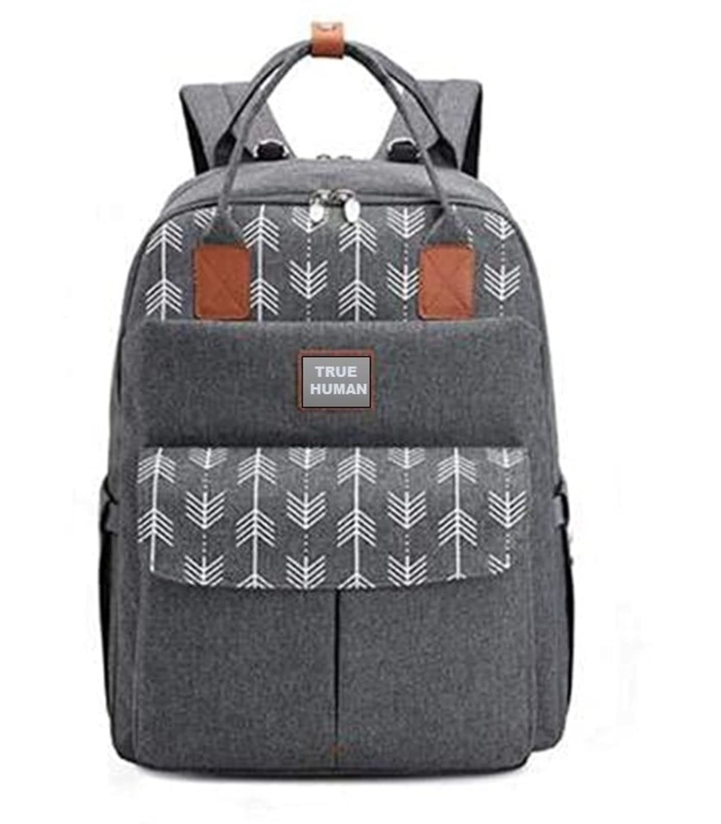 TRUE HUMAN Multipurpose waterproof fabric Diaper Bag bagpack maternity bag new born baby bag nappy bag mothers bag baby shower gift with insulated bottle pockets-picture-47