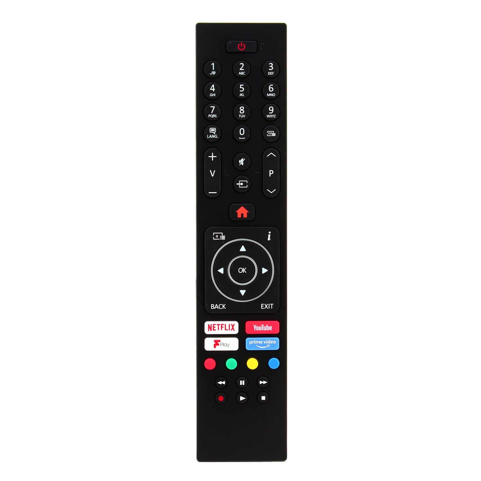 121AV RC43137 RC43137P Remote Control Replacement for Finlux Celcus Smart TV 32-EB-HD 32-FHD-5120 40-EB-FHD 43-EB-FHD 43-FUD-8020 49-EB-FHD 49-EB-UHD 49-FUD-8020 55-FUD-8020 65-FUD-8020