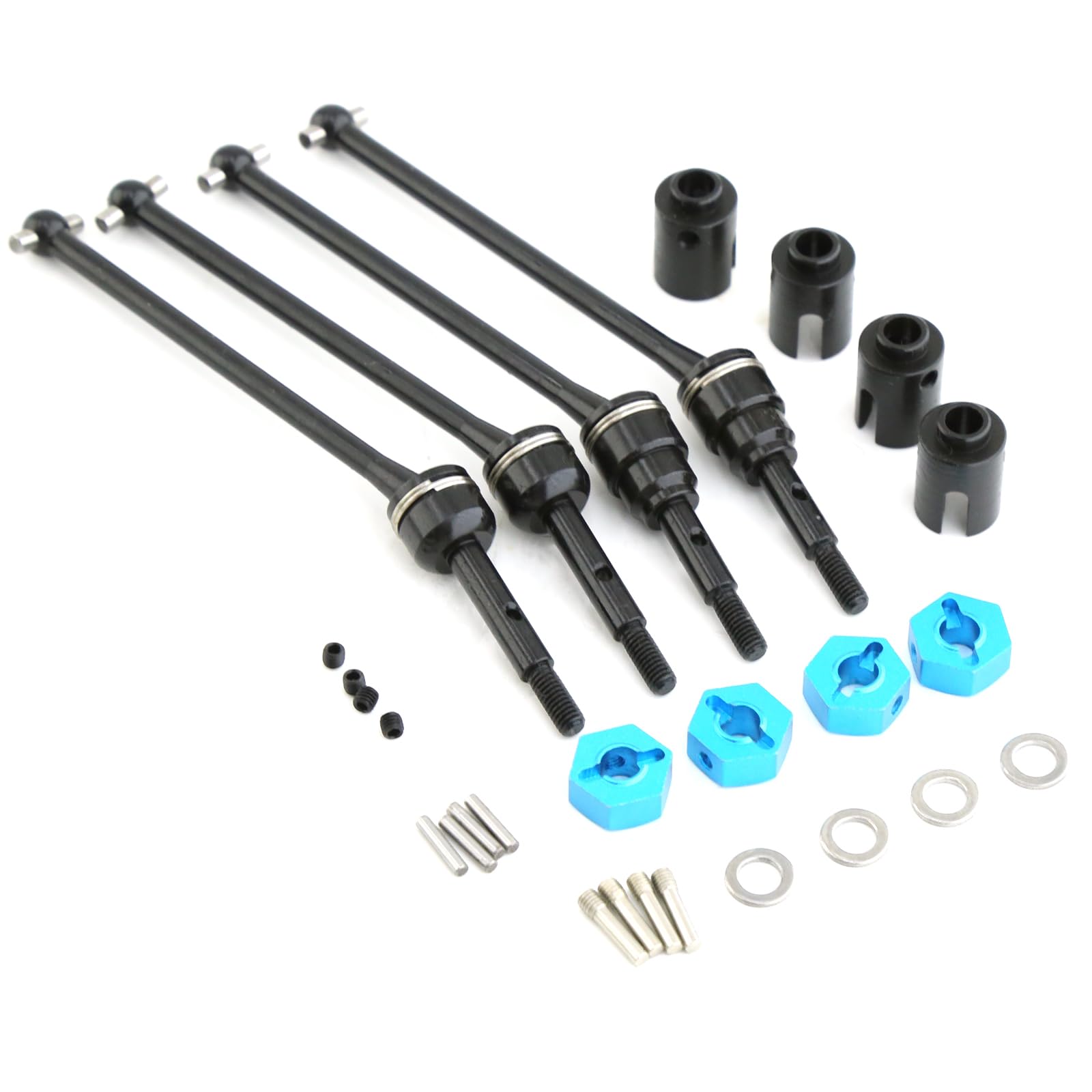 6pcs Harden Steel #45 CVD Drive Shaft & Dogbone Set For Losi 1/10 Lasernut U4 Tenacity - CNC Upgraded Parts - View #6