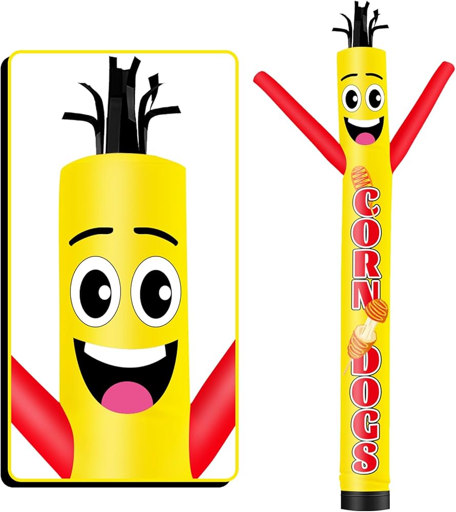 Amazon.com: GOODENY 20FT Tall Inflatable Tube Man Corn Dogs Wacky