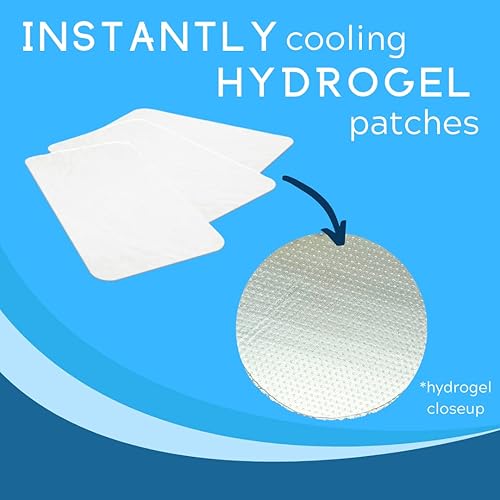 Miniatura 4 de Parche para aliviar la migraña, parches de enfriamiento para migraña, fiebre, hormonas y dolores de cabeza, enfriamiento de hidrogel sin desorden y