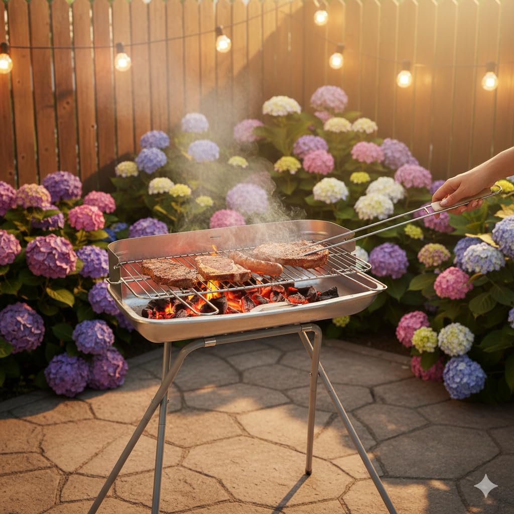 Barbecue Carbonella Portatile 60x36 cm / h 80 cm - 60400
