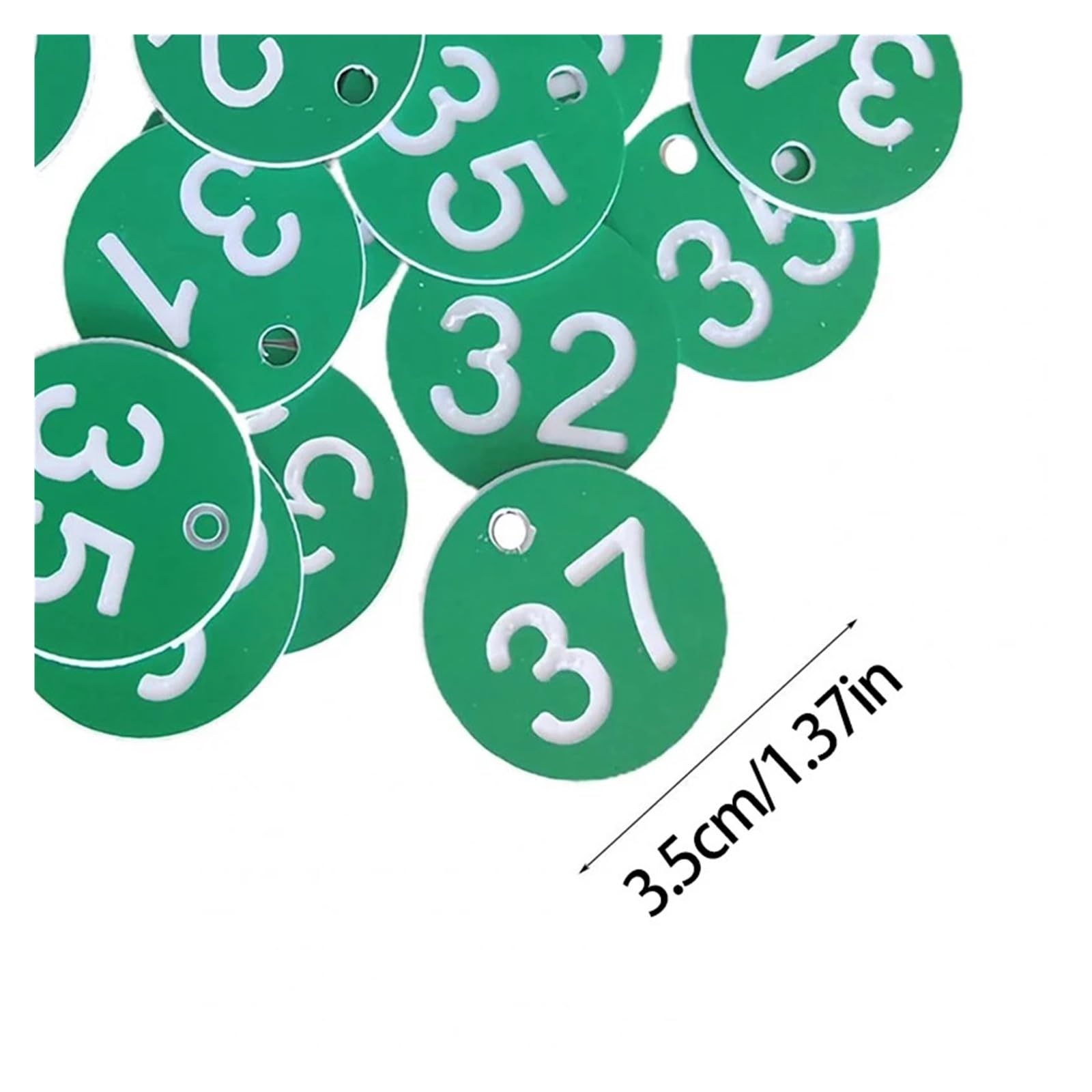 Lot de 100 étiquettes d'identification numériques en plastique de 1 à 100 étiquettes numériques pour décoration de supermarché, restaurant, boîte aux lettres, salle de sport, école