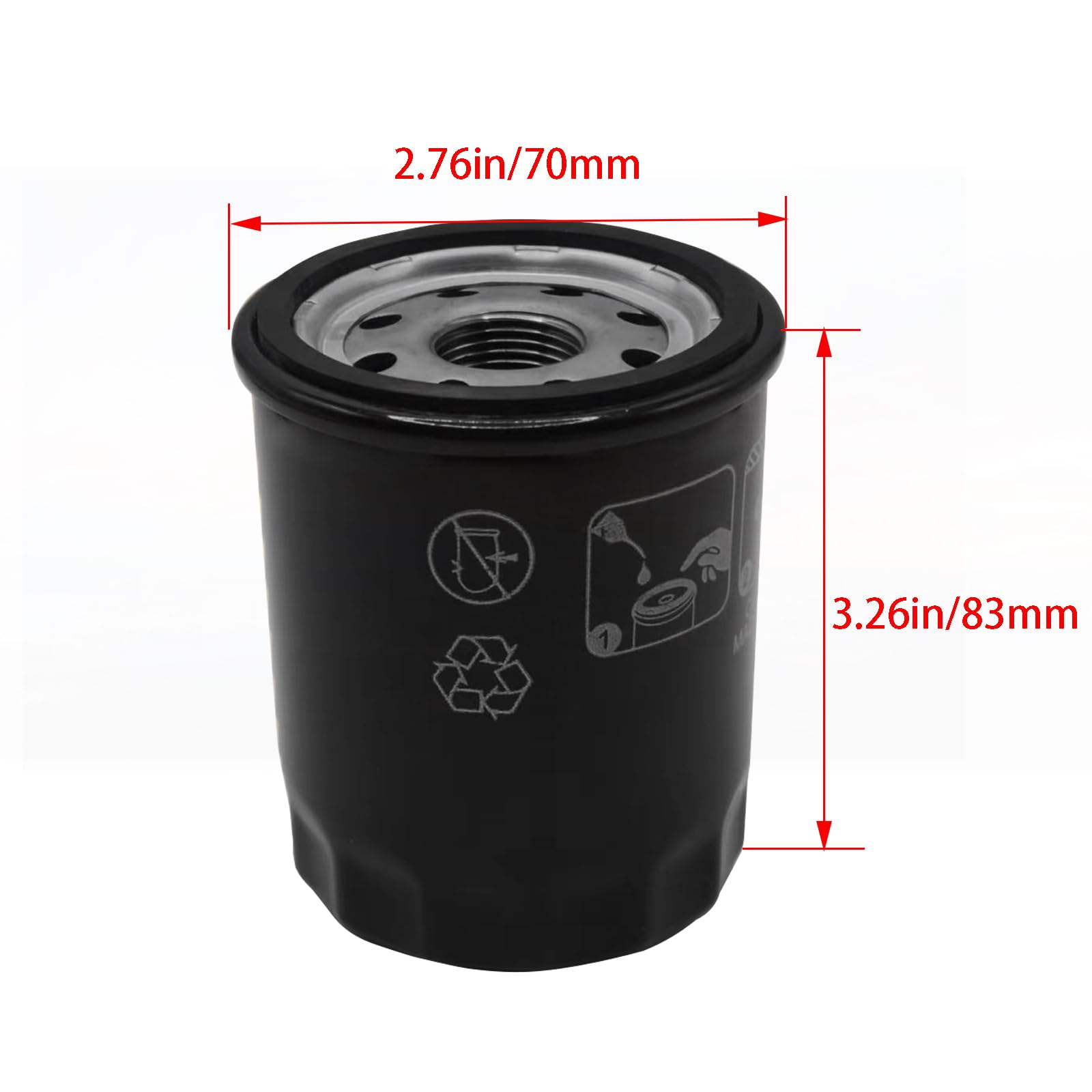 ZICOO Filtre à Huile 2540086 2540122 Pour Polaris Ranger 900 800 700 XP, Sportsman 800 700 600, RZR 1000 900 800 570, RZR 4 800, RZR 4 900, RZR 900 XP, ACE 900 5 70 500