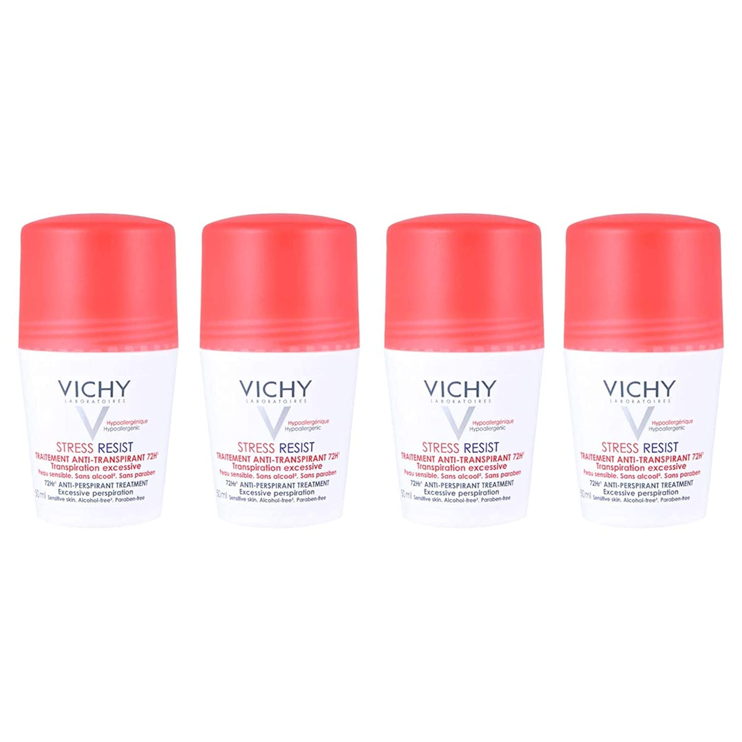 VICHY Unisex Anti-Transpirant Stress Resist (72H, Set of 4,50ml)
