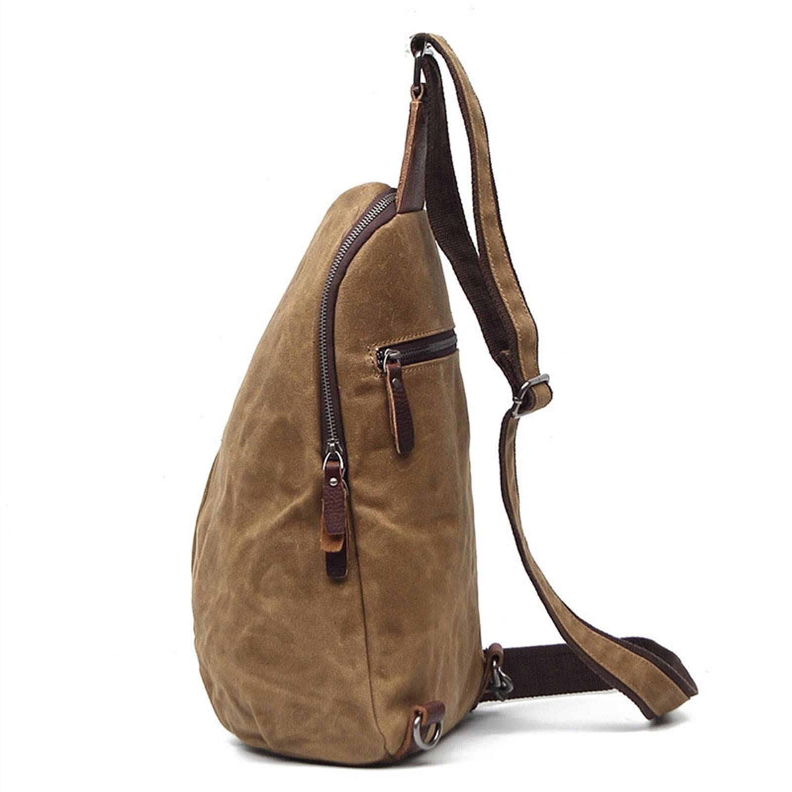 Sac à Bandoulière Homme Femme - Sac De Poitrine Vintage Confortable 23x13x37cm Pour Voyage, Randonnée Et Quotidien