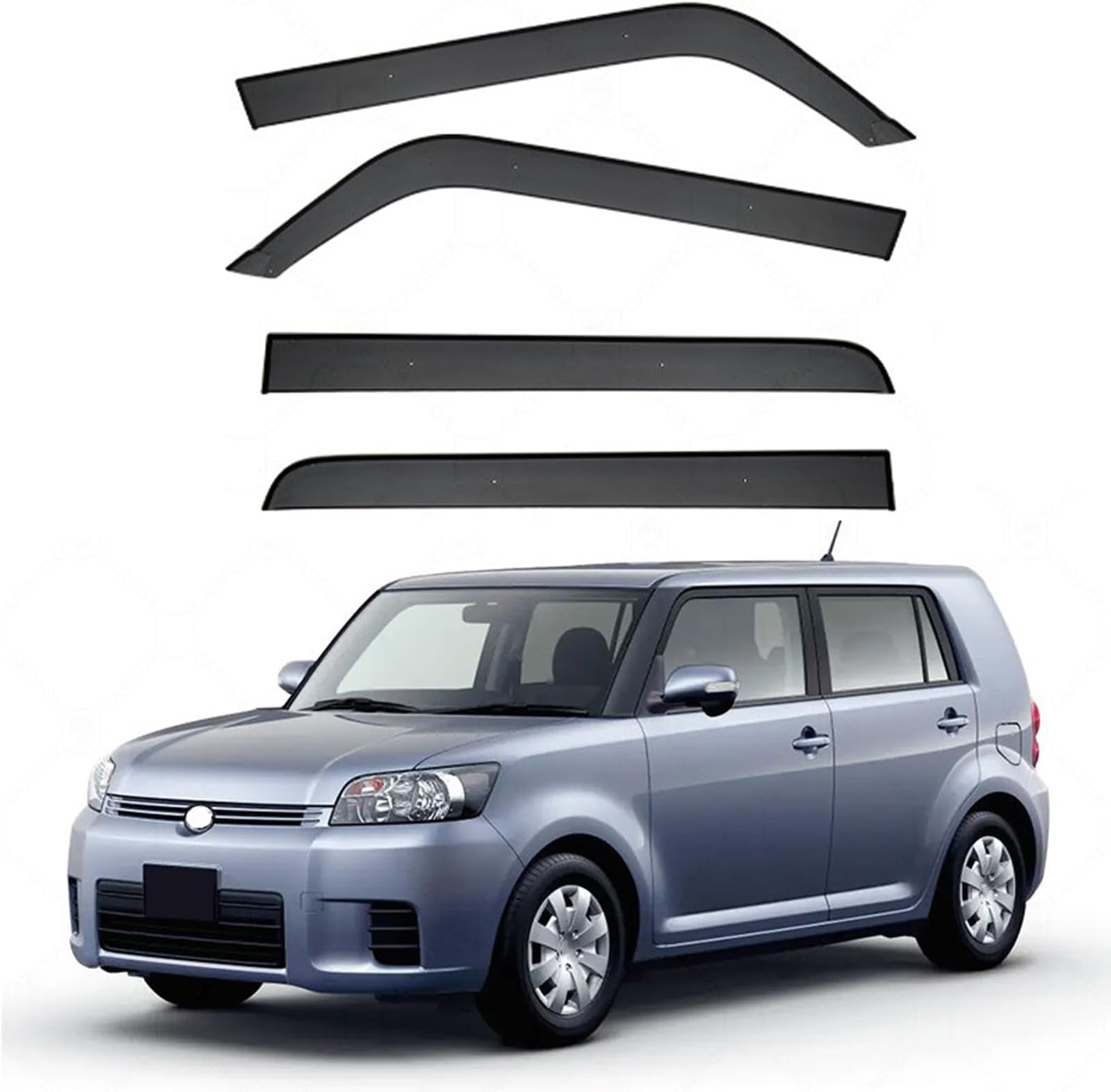 Window Visor for Toyota Corolla Rumion MK1-E150 2007-2015, Rain Guard Wind Deflector Wind Sun Guard Vent Deflector Rain Gaurds Window Rain Guards