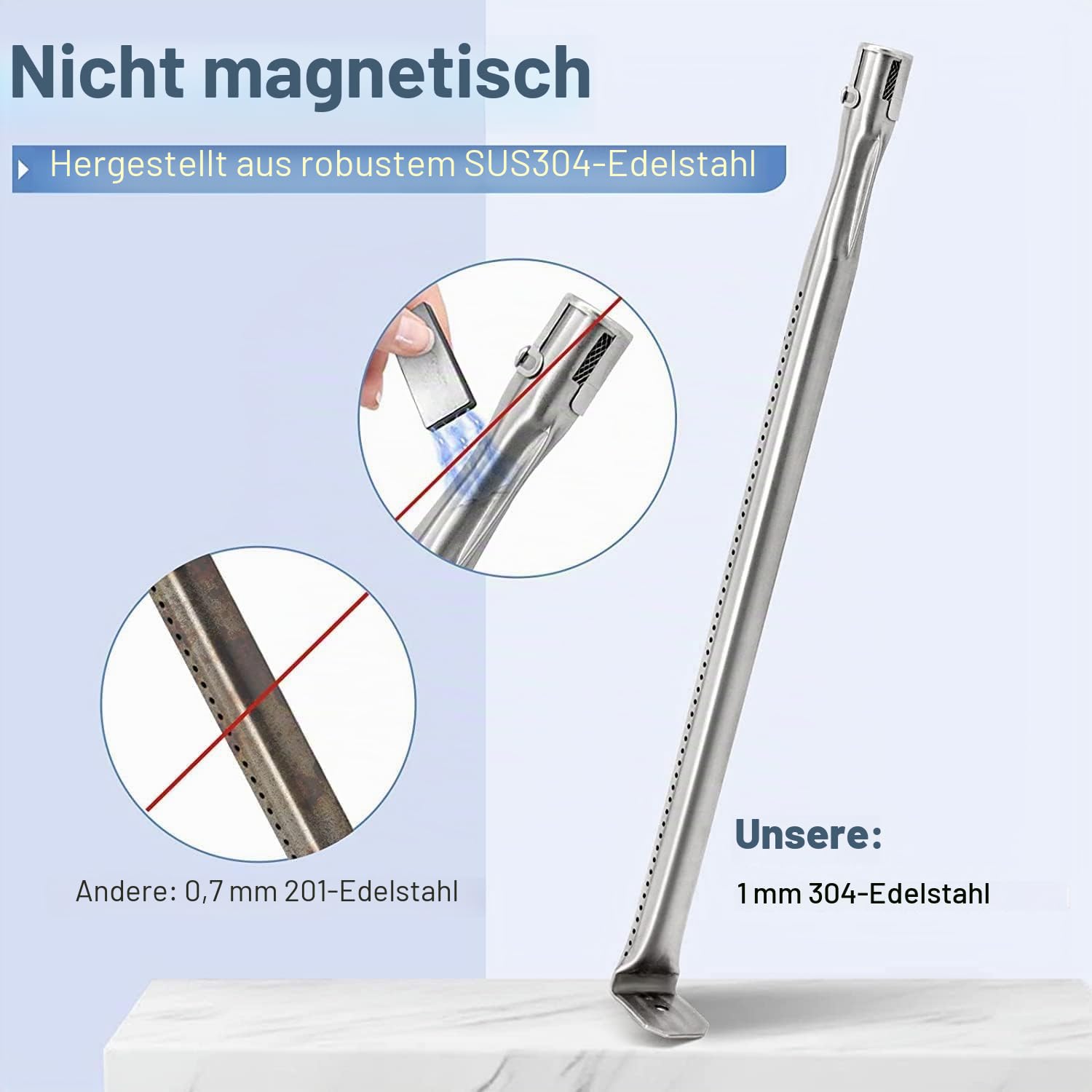Criditpid Grillersatzteile für Napoleon LEX 485, LEX 605, LEX 730 Serie, Legend 485, Mirage, Lifestyle Gasgrills, Napoleon S81001 Heizplatte Flammenbändiger und Brenner für Napoleon Grillteile