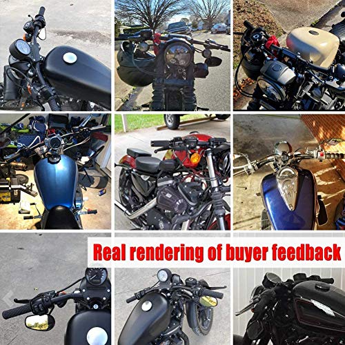 Alpha Rider M10-01-04-GZ 1 Inch Drag Style Steel Handlebars Drag Bar Dimpled For Harley Sportster 883 1200 Nightster 07-Later Xl thumb #7
