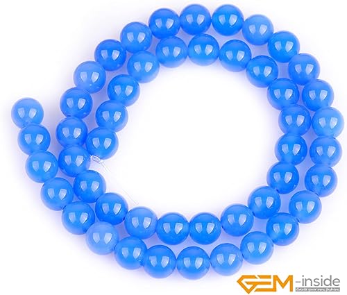 Miniatura 317 de GEM-Inside - Cuentas sueltas de piedra de lava negra natural de 0.315 in para hacer joyas, 15 pulgadas Cordierita de grado A