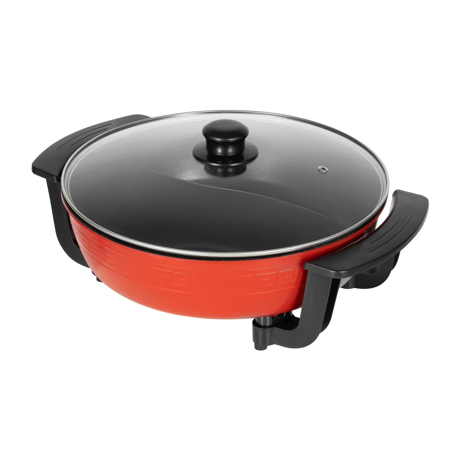 Poêle électrique multifonction 6 l - Double casserole Yin Yang Hotpot - Antiadhésive - Pour la maison - Réglage de la température : 1300 W