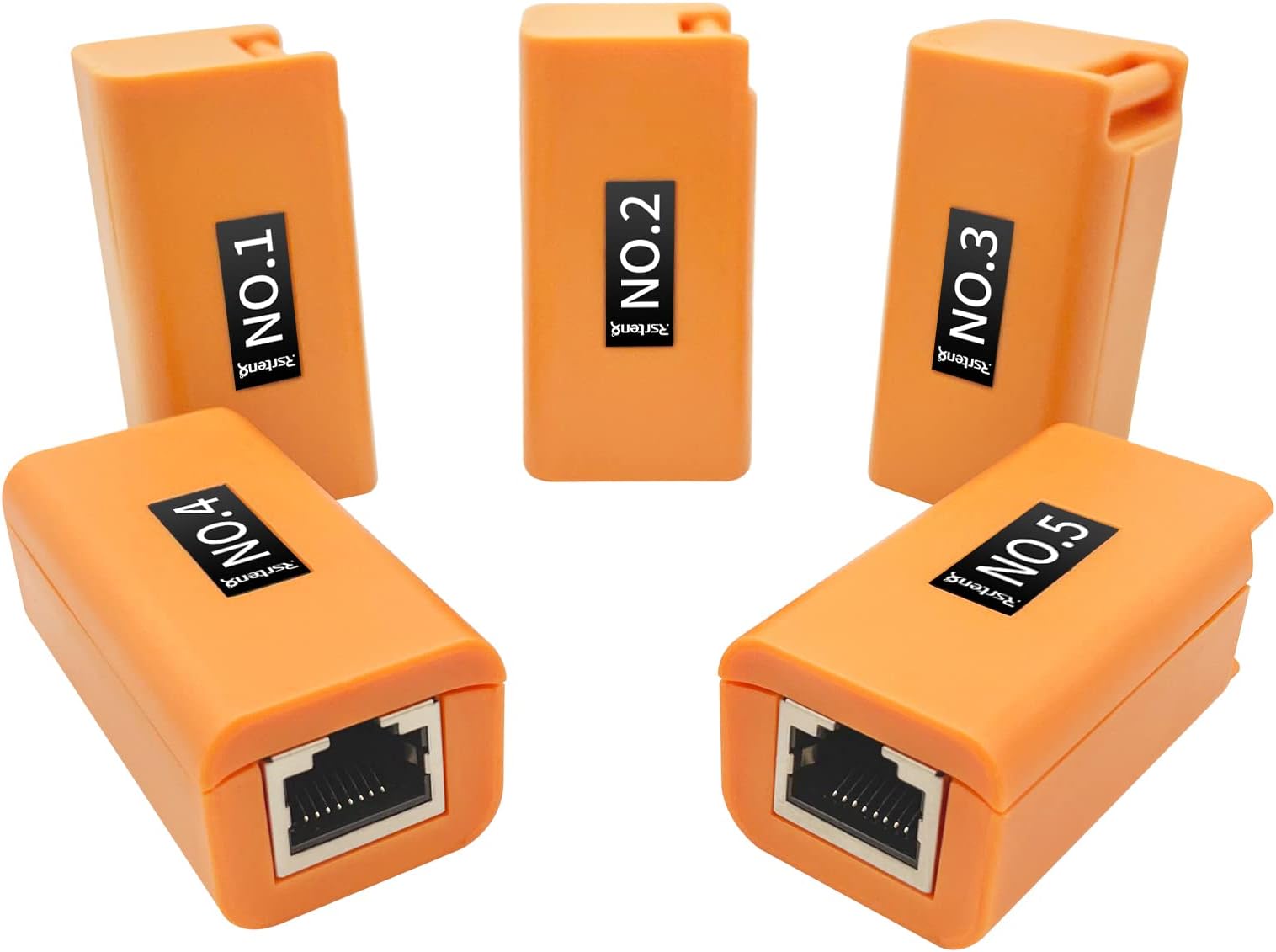 Rsrteng Network Cable Tester,Remote Kits NO.1 to NO.10 for RJ45,Cat5,Cat6, 5E,6E,Support Measure Length,Host/Test Box Fault Location,Short Circuit Test,Working with CCTV Camera Tester (NO.1 to 5)