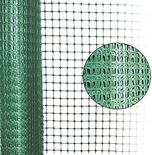 Garden Fence, Plastic Animal Barrier Fence 1*10M, Outdoor Snow Fencing Safety Mesh Fencing Roll, Heavy Duty Reusable Garden Netting Fence for Construction, Dogs, Rabbits, Chicken, Lawn (Green)