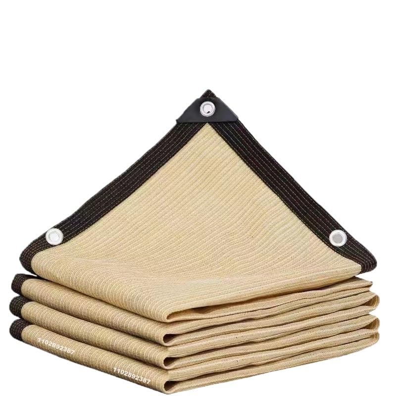 Tissu solaire beige 2x4m avec protection UV pour filet camping et jardin