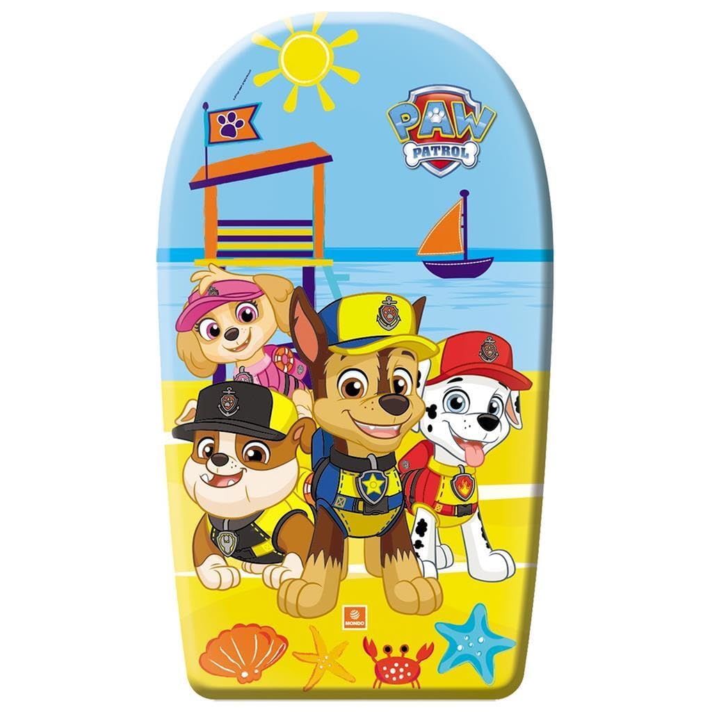 Body Board 84cm Paw Patrol Heroes, Bodyboard Surf Board Float for Kids - Lightweight and Durable Foam Board for Kids/Teenagers - Perfect for Beach, Ocean and Pool Fun