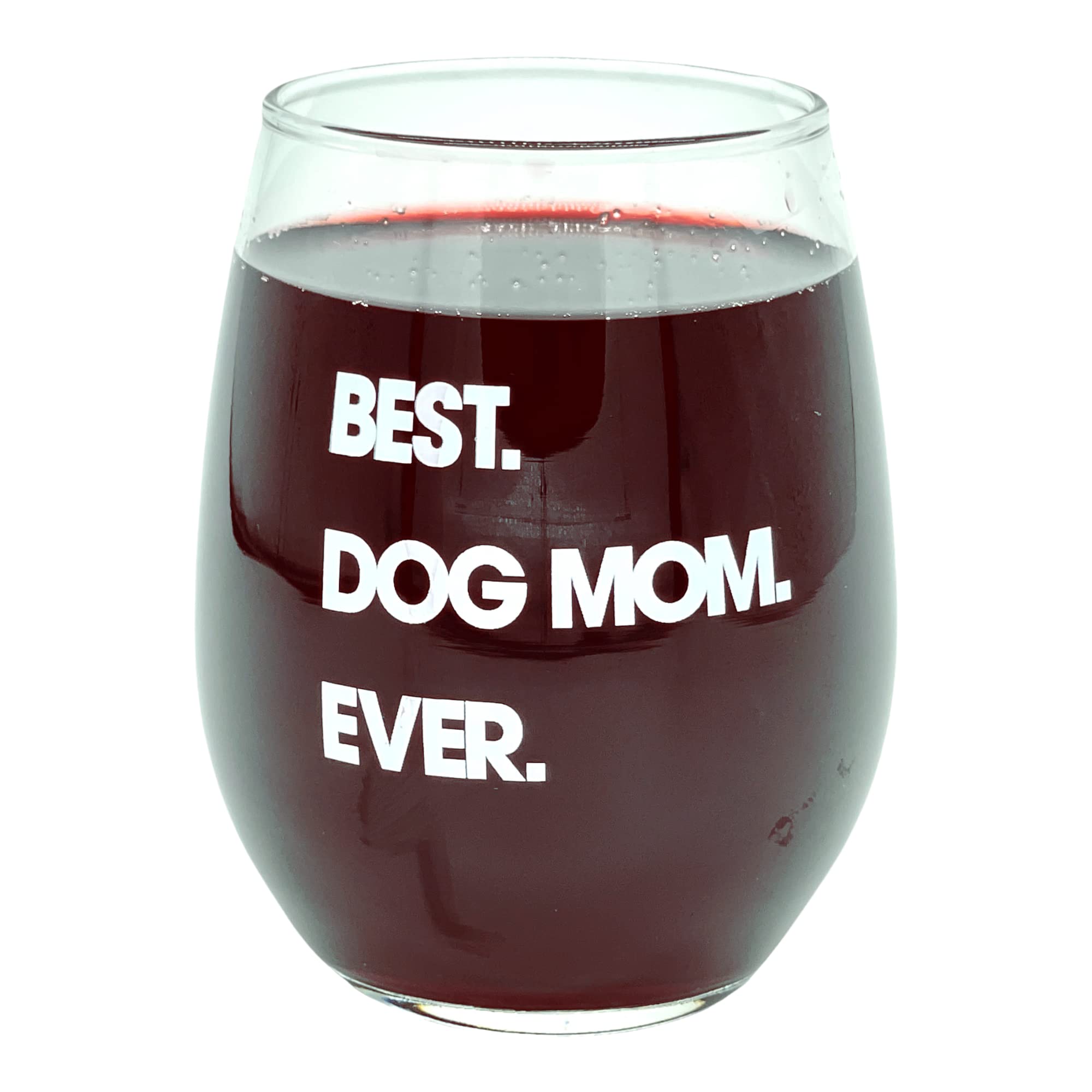 LiqCool Vaso De Vino Dog Mom – Los Perros Y El Vino Hacen Todo Mejor, Regalos Para Mujeres, Esposa, Hermanas, Amigos, Regalo Para Amantes De Los Perros Para Cumpleaños De Navidad