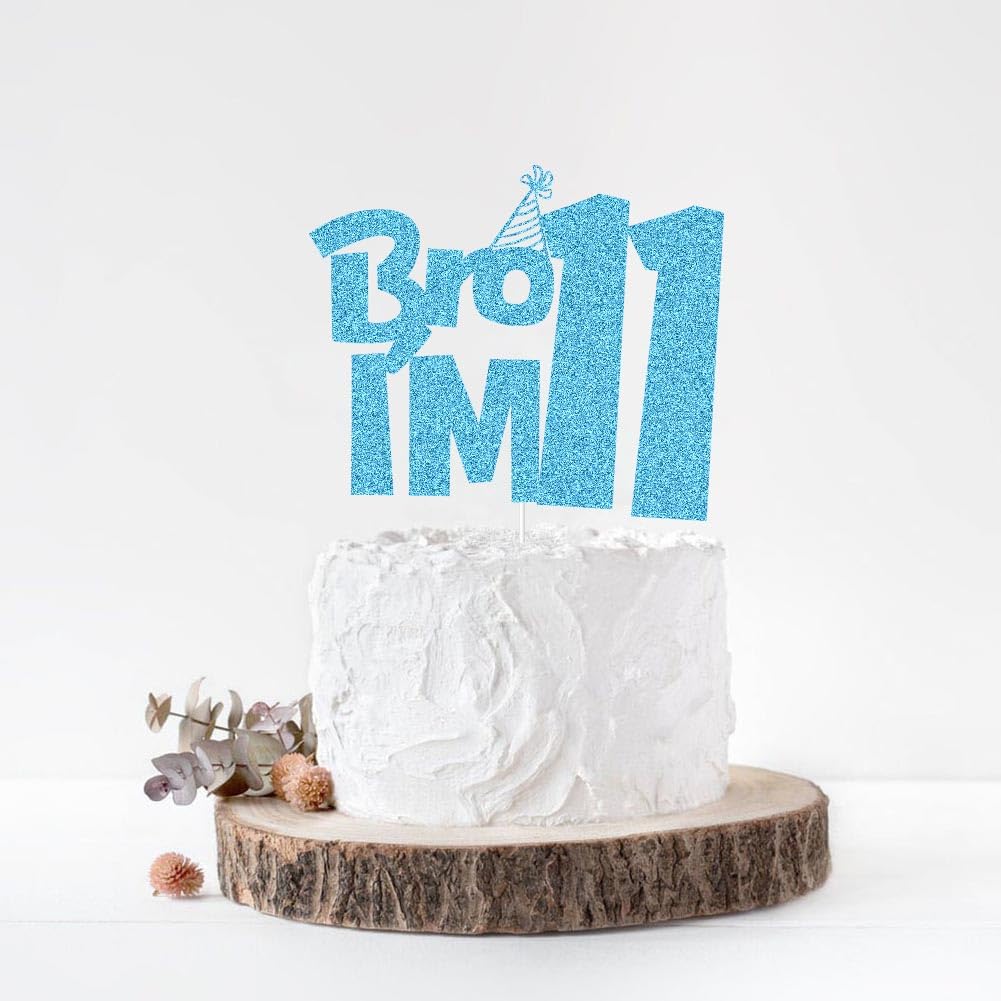 YCTHUNFISH Lot De 1 Décoration De Gâteau D'anniversaire Bruh I'm 12 - Étoile Noire Pailletée « Oh Yeah It's My 12 » - Décoration De Gâteau D' Anniversaire Dude Bro I'm 12 Fabulous